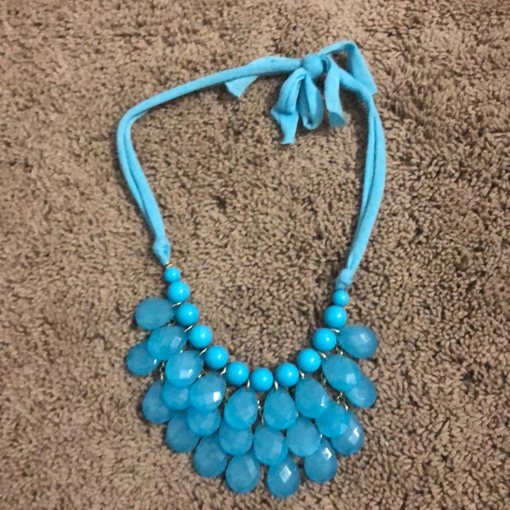 Blue bubble necklace